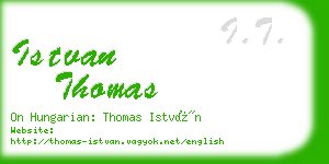 istvan thomas business card